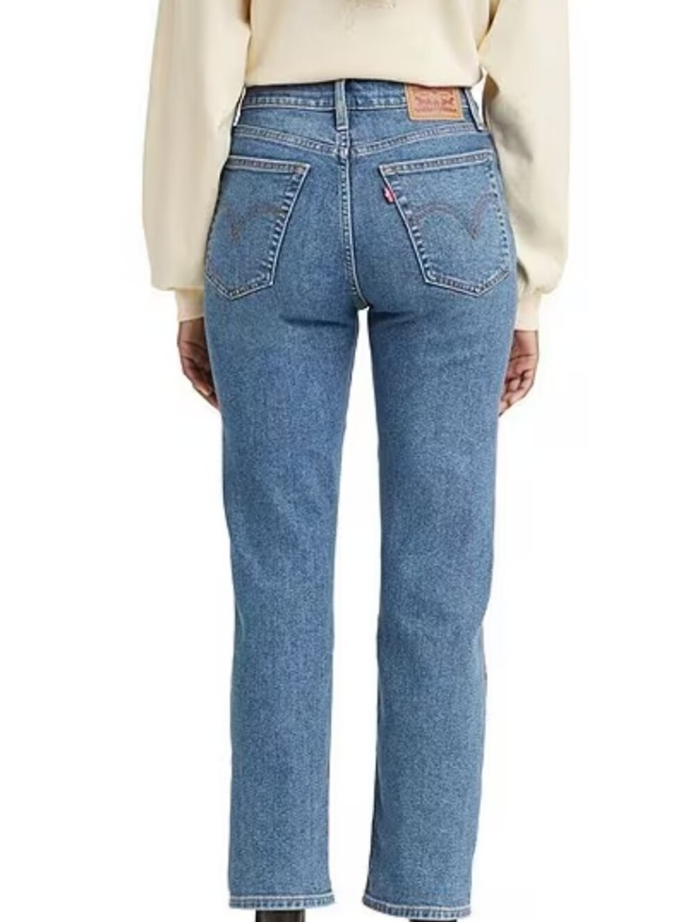 Levi's Wedgie Straight Jeans Medium Blue Wash Size 26